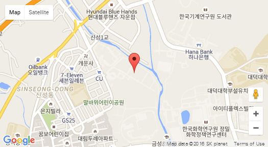 Daejeon AERC map