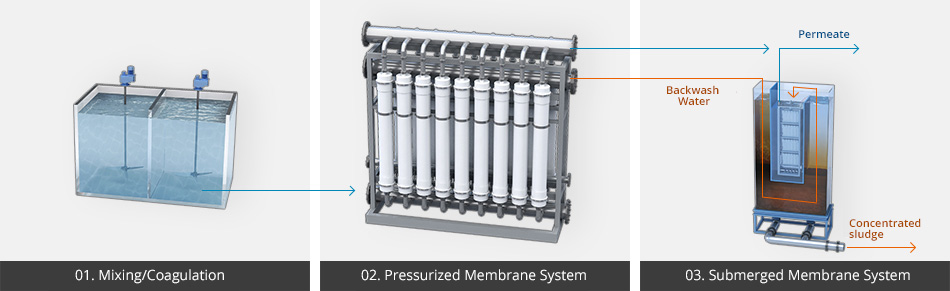 Dual-Membrane Filtration System for Drinking Water Treatment